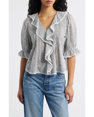 Madewell The Blaire Top - Gray