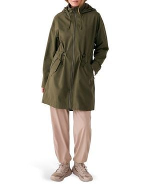 Lolë Piper 2.0 Hooded Water Repellent Raincoat - Green