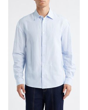 KROST Stripe Button-Up Shirt - Blue