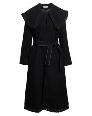Bode Dover Belted Wool Coat - Black