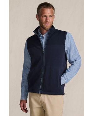 Lands' End Anyweather Raindefense Fleece Vest - Blue