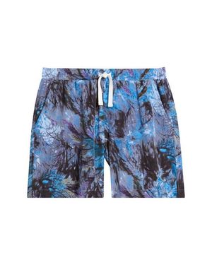 RIZORT Roger Print Drawstring Shorts - Blue
