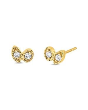 Bony Levy 18K Mykonos Diamond Stud Earrings (Online Trunk Show) - Metallic