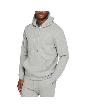 W.r.k. Slim Fit Brushed Cotton Blend Pullover Hoodie - Gray