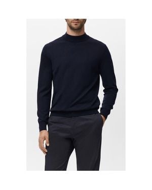 Mango Turtleneck Wool Sweater - Blue