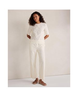 Haven Well Within Organic Cotton Eyelet Pants - Natural