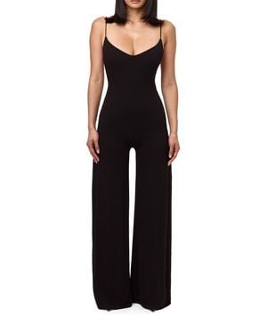 Naked Wardrobe Wide Leg Jumpsuit - Black