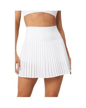Fabletics Hot Shot Pleated Skirt Classic Mini - White