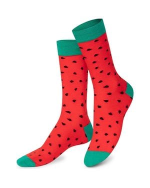 Doiy. Pop 3D Crew Socks - Red