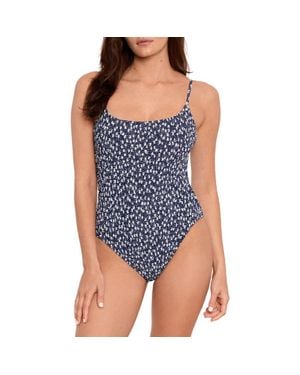Polo Ralph Lauren Kennedy Smocked One-Piece Swimsuit - Blue