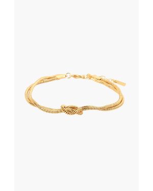 Little Sky Stone Love Knot Chain Bracelet - Metallic
