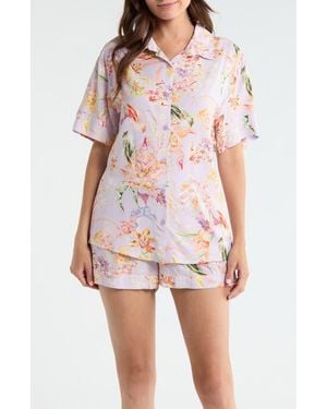 Papinelle Bailey Boxer Short Pajamas - Red