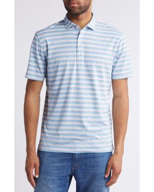 Johnnie-o Tyson Stripe Prep-Formance Polo - Blue