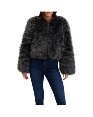 Lyla Grant Fur-Free Fox (Faux Fur) Bolero - Black