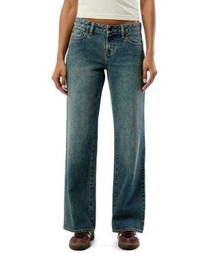 PacSun Zoe Low Rise Girlfriend Jeans - Blue