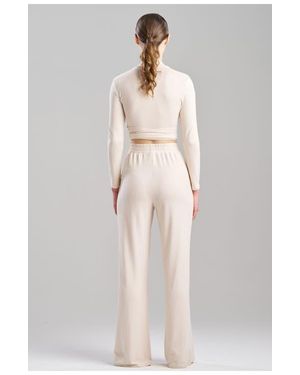 Natori Bliss Essentials Wide Pant - White