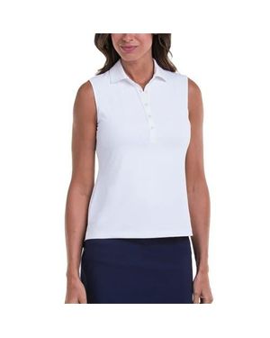 Fairway & Greene Fairway And Greene Charlotte Sleeveless Golf Polo - White
