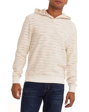 Threads For Thought Kieran Shoreline Baja Stripe Hoodie - White
