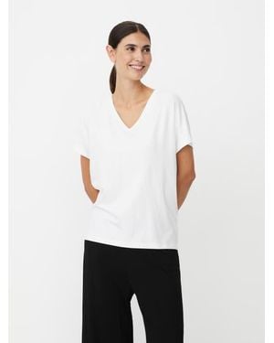 Masai V-Neck Relaxed T-Shirt - White