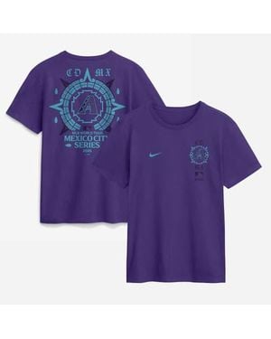 Nike Arizona Diamondbacks Mlb World Tour: Mexico City Series Graphic T-Shirt - Purple