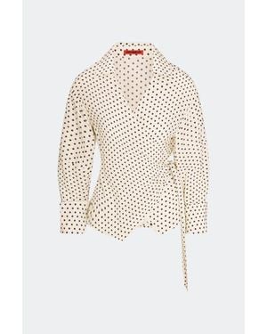 Simon Miller Anya Crepe Wrap Top - White