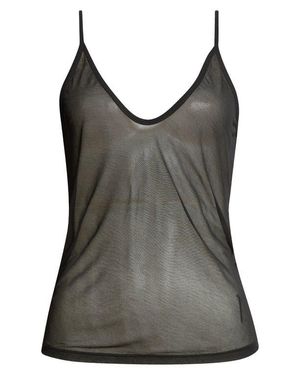 Tom Ford Sheer Crepe Jersey Tank - Gray