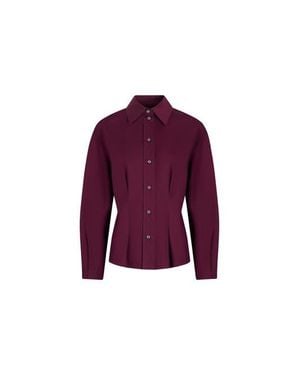 Callas Milano Lucia Lantern Sleeve Shirt - Purple