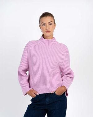 Kettlewell Maeve Rib Knit Sweater - Pink