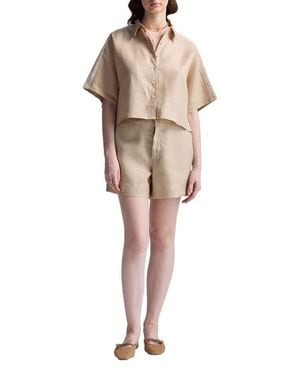 REISTOR Boxy Shirt With Lace Set - Natural