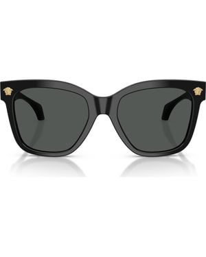 Versace 55Mm Square Sunglasses - Gray