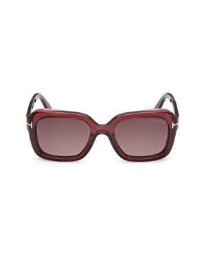 Tom Ford Natalia 52Mm Square Sunglasses - Purple