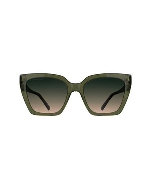 Kendra Scott Dira 56Mm Gradient Tea Cup Sunglasses - Green
