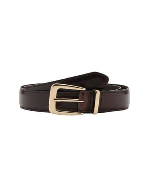 Mango Leather Belt - Black