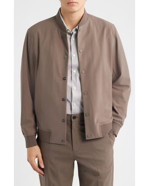 Theory Murphy Precision Bomber Jacket - Brown