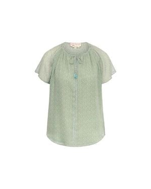 Maison Common Printed Silk Georgette Blouse - Green
