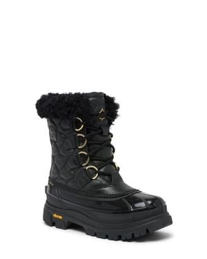Sorel Caribou Horizon Quilted Waterproof Boot - Black