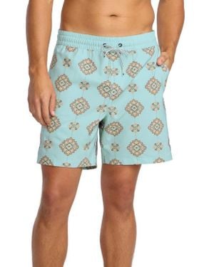 Billabong Cotton Blend Swim Shorts - Blue