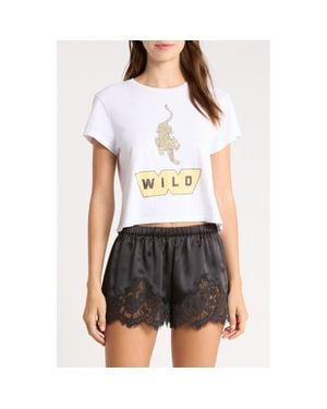 RE/DONE 1950S Boxy Wild Graphic T-Shirt - White
