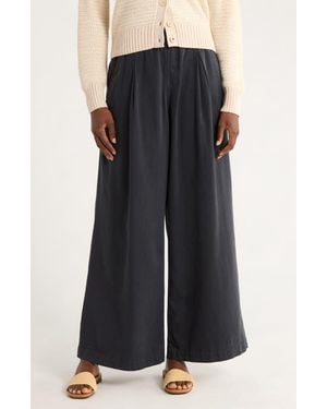 Marine Layer Allison Pull-On Wide Leg Pants - Blue