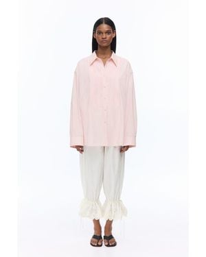 H&M Bib-Front Poplin Shirt - Pink