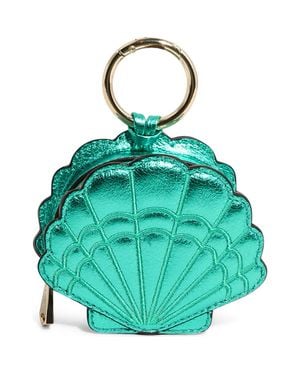 Aimee Kestenberg Seashell Metallic Leather Bag Charm - Green