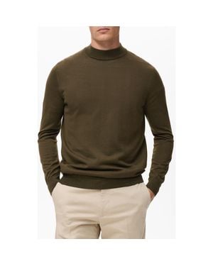 Mango Turtleneck Wool Sweater - Green