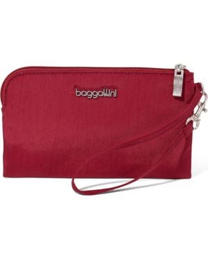Baggallini Rfid Wristlet Wallet - Red