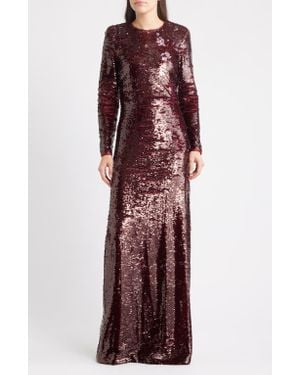 Likely Reese Sequin Long Sleeve Gown - Purple