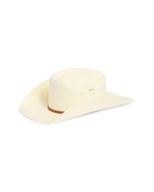 Brixton Laredo Straw Cowboy Hat - White