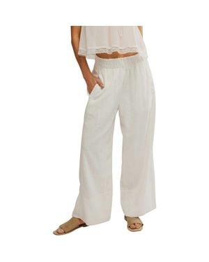 Free People Day's End Linen & Cotton Pants - Gray