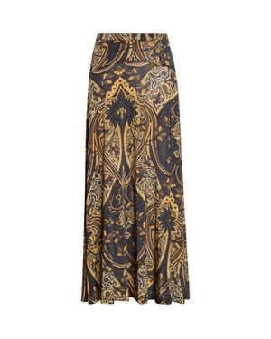 Ulla Johnson Paola Jersey Midi Skirt - Metallic