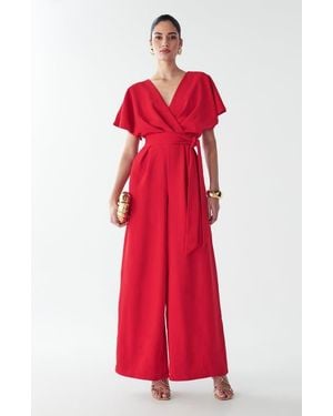 BWLDR Shana Jumpsuit - Red