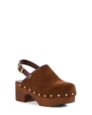 Seychelles High Expectations Leather Clog - Brown