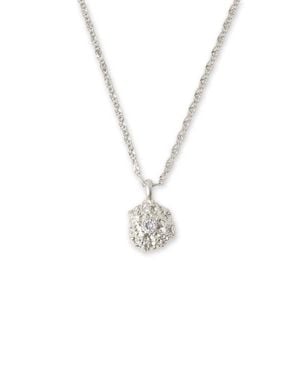 Classicharms Shayla Molten Cubic Zirconia Pendant Necklace - Multicolor
